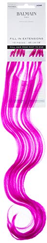 Balmain Fill-In Extensions Fiber Hair Straight Fantasy Kunsthaar 10 Stück Fuchsia 45 Cm Länge von Balmain