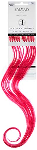 Balmain Fill-In Extensions Human Hair Straight Fantasy Echthaar 10 Stück Barbie Pink 45 Cm Länge von Balmain