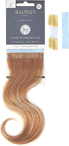 Balmain Tape+Clip Extensions Human Hair Echthaar 2 Stück Nuance 8a Länge 25 Cm von Balmain