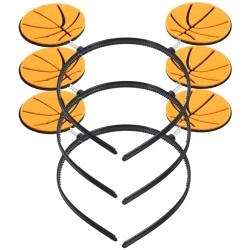 Baluue 3 Stück Basketball-Stirnband Sportball-Haarband Basketball-Kopfbopper-Haarreifen Kostüm-Kopfbedeckung Für Aufmunterungspartys Gastgeschenke Geschenke Haar-Accessoires von Baluue