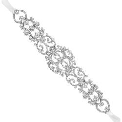 Baluue Hochzeit Haarband Stirnband Strass Haarband Für Frauen Braut Brautjungfer Silber 27 00 X 6 00 00X0. 30Cm von Baluue