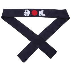 Baluue Japanisches Sushi-Koch-Stirnband Hachimaki-Karate-Stirnband Bushido-Haarband Hut Dekoratives Ninja-Bandana Samurai-Karate-Kostüm-Accessoire Blau von Baluue