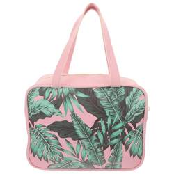 Baluue Make-Up-Tasche Reise-Make-Up-Etui Hawaiianisches Palmblatt-Make-Up-Beutel Tropische Palmen Kosmetiktasche Kulturbeutel Für Frauen Und Mädchen von Baluue