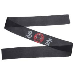 Baluue Stirnbänder Im Japanischen Stil Hachimaki-Karate-Stirnband Sushi-Koch-Bandana-Stirnbänder Zum Anbinden Kostüm-Kopfbedeckungen Für Sport Übungen Küchenzubehör Schwarz von Baluue