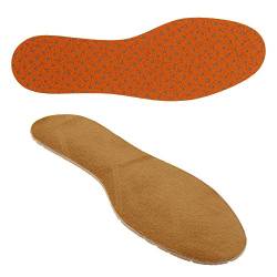 Bama Comfort Universal Thin Fit, Schuh-Einlegesohlen mit Memory Foam, extradünne Sohle, Unisex, Braun/Orange, Größe: 36 von Bama