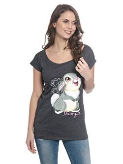 Bambi Klopfer Frauen T-Shirt grau meliert XL von Bambi