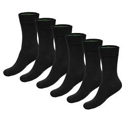 Bamboo Basics Unisex Socken, 6er Pack - BEAU Anklet Socks, Kurzsocken, einfarbig Schwarz 35-40 von Bamboo Basics