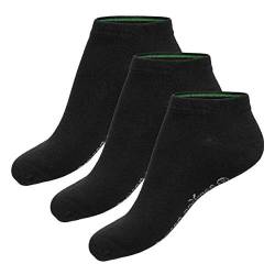 Bambus Basics - Bambus Sneacker Socken für Herren und Damen - Dani (3-Stück) - Hypoallergen und seidig weich - Länger frische und trockene Füße - Black von Bamboo Basics