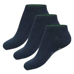 Bambus Basics - Bambus Sneacker Socken für Herren und Damen - Dani (3-Stück) - Hypoallergen und seidig weich - Länger frische und trockene Füße - Navy von Bamboo Basics