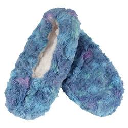 Erwachsene Super Weiche Warm Gemütlich Fuzzy Soft Touch Sleeper Slippers Rutschfeste Gefütterte Socken, 06 Berry Blend 1 Paar, 37/38 EU von BambooMN