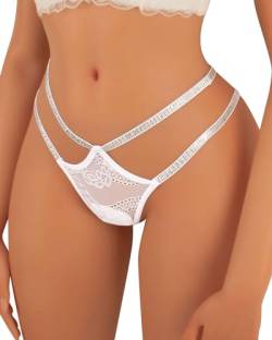 Banamic Damen Sexy Unterhosen Glitter Lace Thongs Panties Dessous von Banamic