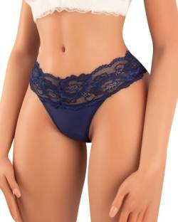 Banamic Damen Unterhosen Lace Underwear Seamless Thongs Panties Dessous von Banamic