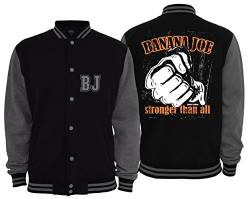 Banana Joe Original 2-Tone Collegejacke Limited Edition #9 - Schwarz-Grau 3XL von Banana Joe