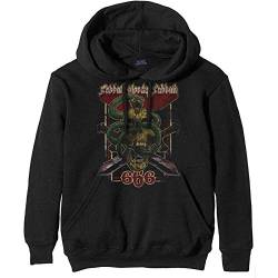Band Monkey Black Sabbath Unisex Pullover Hoodie Bloody Sabbath 666 Gr. M, Schwarz von Band Monkey