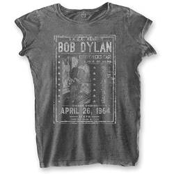 Band Monkey Bob Dylan Damen-T-Shirt Curry Hicks Cage (Burn Out), mehrfarbig, M von Band Monkey