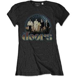 Band Monkey The Doors Damen T-Shirt Vintage Field Gr. M, mehrfarbig von Band Monkey