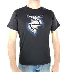 Evanescence Herren-T-Shirt, klassisches Logo, Schwarz Gr. L, Schwarz von Band Monkey