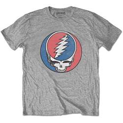 Grateful Dead Unisex T-Shirt Steal Your Face Classic, mehrfarbig, XL von Band Monkey