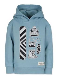 Band of Rascals Kinder Kapuzenpullover Snowboard aus Bio-Baumwolle, Arctic-Blue, Gr. 152 von Band of Rascals