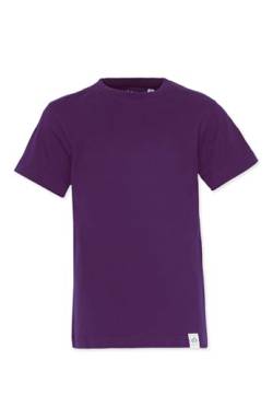 Band of Rascals Kinder Kurzarm T-Shirt Basic aus Bio-Baumwolle, Dark-Purple, Gr. 158 von Band of Rascals