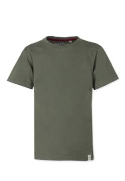 Band of Rascals Kinder Kurzarm T-Shirt Basic aus Bio-Baumwolle, Olive, Gr. 122/128 von Band of Rascals