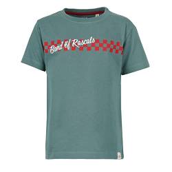 Band of Rascals Kinder Kurzarm T-Shirt Checker aus Bio-Baumwolle, sage, Gr. 134 von Band of Rascals