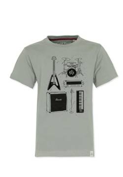 Band of Rascals Kinder Kurzarm T-Shirt I Wanna Rock aus Bio-Baumwolle, moos, Gr. 146 von Band of Rascals