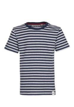 Band of Rascals Kinder Kurzarm T-Shirt Striped aus Bio-Baumwolle, Navy, Gr. 164 von Band of Rascals