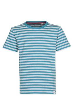 Band of Rascals Kinder Kurzarm T-Shirt Striped aus Bio-Baumwolle, Petrol, Gr. 158 von Band of Rascals