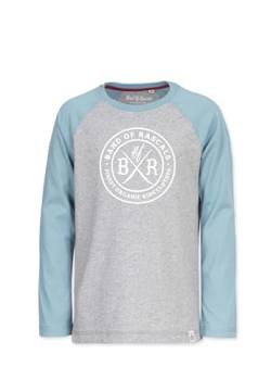 Band of Rascals Kinder Langarmshirt Circle Raglan aus Bio-Baumwolle, Dark-Grey-Arctic-Blue, Gr: 152 von Band of Rascals