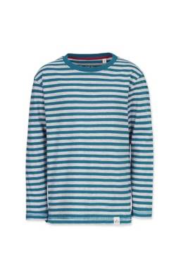 Band of Rascals Kinder Langarmshirt Striped aus Bio-Baumwolle, Petrol, Gr: 158 von Band of Rascals