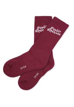 Band of Rascals Kinder Socken Signature aus Bio-Baumwolle, brick-red, Gr. 39/42 von Band of Rascals