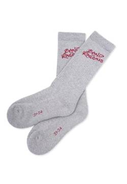 Band of Rascals Kinder Socken Signature aus Bio-Baumwolle, grey-brick-red, Gr. 39/42 von Band of Rascals