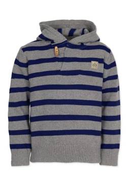 Band of Rascals Kinder Strickpullover Bars Strick aus Bio-Baumwolle, Navy-Grey, Gr. 140 von Band of Rascals