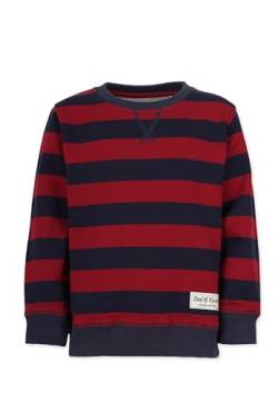 Band of Rascals Kinder Sweatshirt Striped aus Bio-Baumwolle, Navy-red, Gr. 152 von Band of Rascals