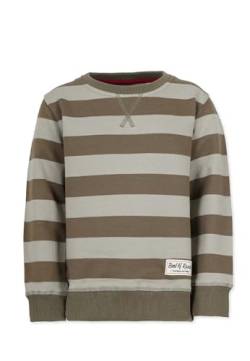 Band of Rascals Kinder Sweatshirt Striped aus Bio-Baumwolle, Olive-moos, Gr. 152 von Band of Rascals