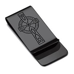 Bandmax Wikinger Kreuz Geldklammern Personalisiert Geldclip Edelstahl Geldscheinklammer Money Clip für Geldscheine Kreditkarten von Bandmax