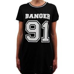 Banger Musik Frauen T-Shirt Banger Trikot (SCHWARZ) (XL) von Banger Musik