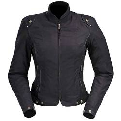 Bangla Damen Motorrad Jacke Motorradjacke Textil Schwarz kurz S von Bangla