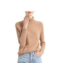 Bangqi Wolle Kaschmir Pullover Damen Rollkragen Herbst Winter Pullover Damen Strickpullover Weibliche Pullover Pullover Khaki S von Bangqi