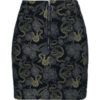 Banned Alternative - Gothic Kurzer Rock - Slither Skirt - XS bis XL - für Damen - Größe M - schwarz von Banned Alternative