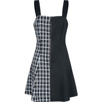 Banned Alternative - Gothic Kurzes Kleid - Death Check Dress - XS bis XXL - für Damen - Größe L - schwarz/blau von Banned Alternative