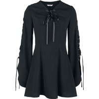 Banned Alternative - Gothic Kurzes Kleid - Jezebel Tie Dress - XS bis 4XL - für Damen - Größe 3XL - schwarz von Banned Alternative