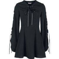 Banned Alternative - Gothic Kurzes Kleid - Jezebel Tie Dress - XS bis 4XL - für Damen - Größe 4XL - schwarz von Banned Alternative