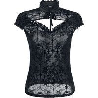 Banned Alternative - Gothic T-Shirt - Dark Lady - XS bis XL - für Damen - Größe L - schwarz von Banned Alternative