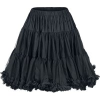 Banned Alternative - Rockabilly Rock knielang - Walkabout Petticoat - XS-S bis XL-XXL - für Damen - Größe M-L - schwarz von Banned Alternative