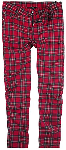 Banned Alternative Tartan Pants Männer Stoffhose rot L von Banned Alternative