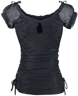 Banned Alternative Spider Frauen T-Shirt schwarz XL 90% Nylon, 10% Elasthan Gothic, Halloween von Banned