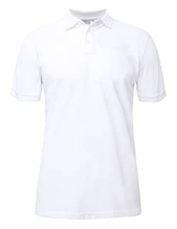 Banqert Herren Polo Shirt, Made in Mauritius, Reine Baumwolle, Piqué, Faire Löhne, Weiss Weiß, Small S von Banqert