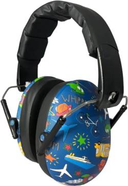 Banz Kinder Gehörschutz für Mädchen und Jungen ab 2 Jahren - Ohrenschützer für Lärmschutz und Geräuschreduzierung - weicher u. verstellbarer Kopfhörer - Transport von Banz